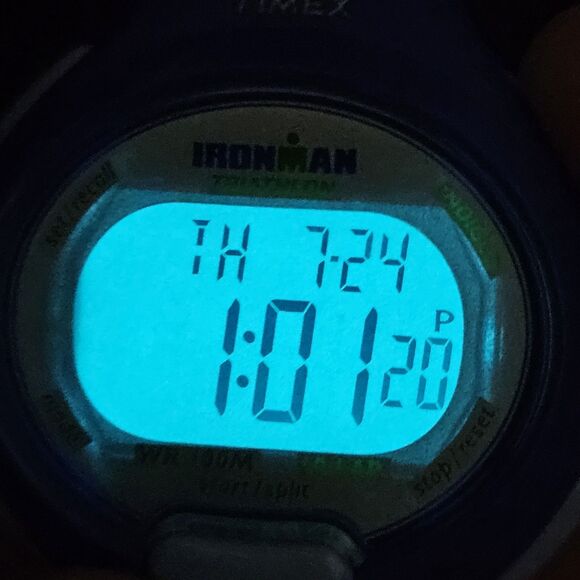 Timex Women's Ironman Watch 34MM Blue Case Blue Plastic Bands New Battery - Picture 6 of 14